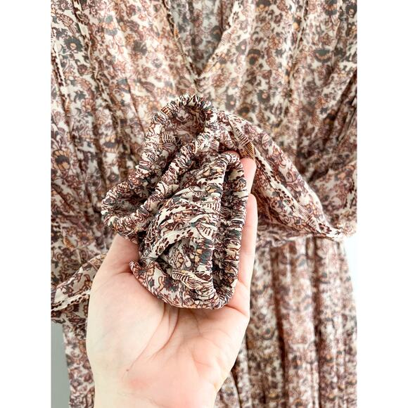 Ulla Johnson | Eleni Gardenia Floral Silk Mini Dress | Sz 2 - Picture 4 of 11